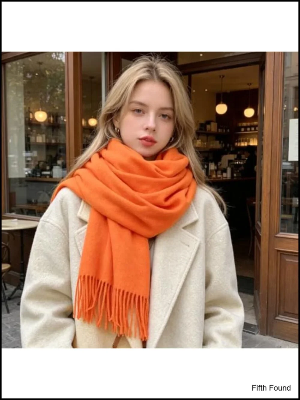 Women's Winter Scarf Warm Shawl Wrap Long Blanket Scarf with Tassels